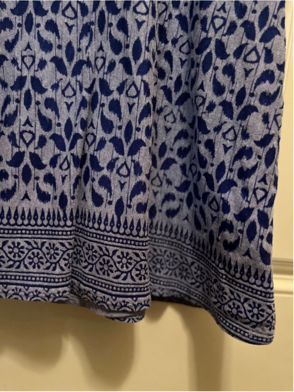 EUC Women's Athleta Blue & White Patterned Mini Dress M - Picture 6 of 7